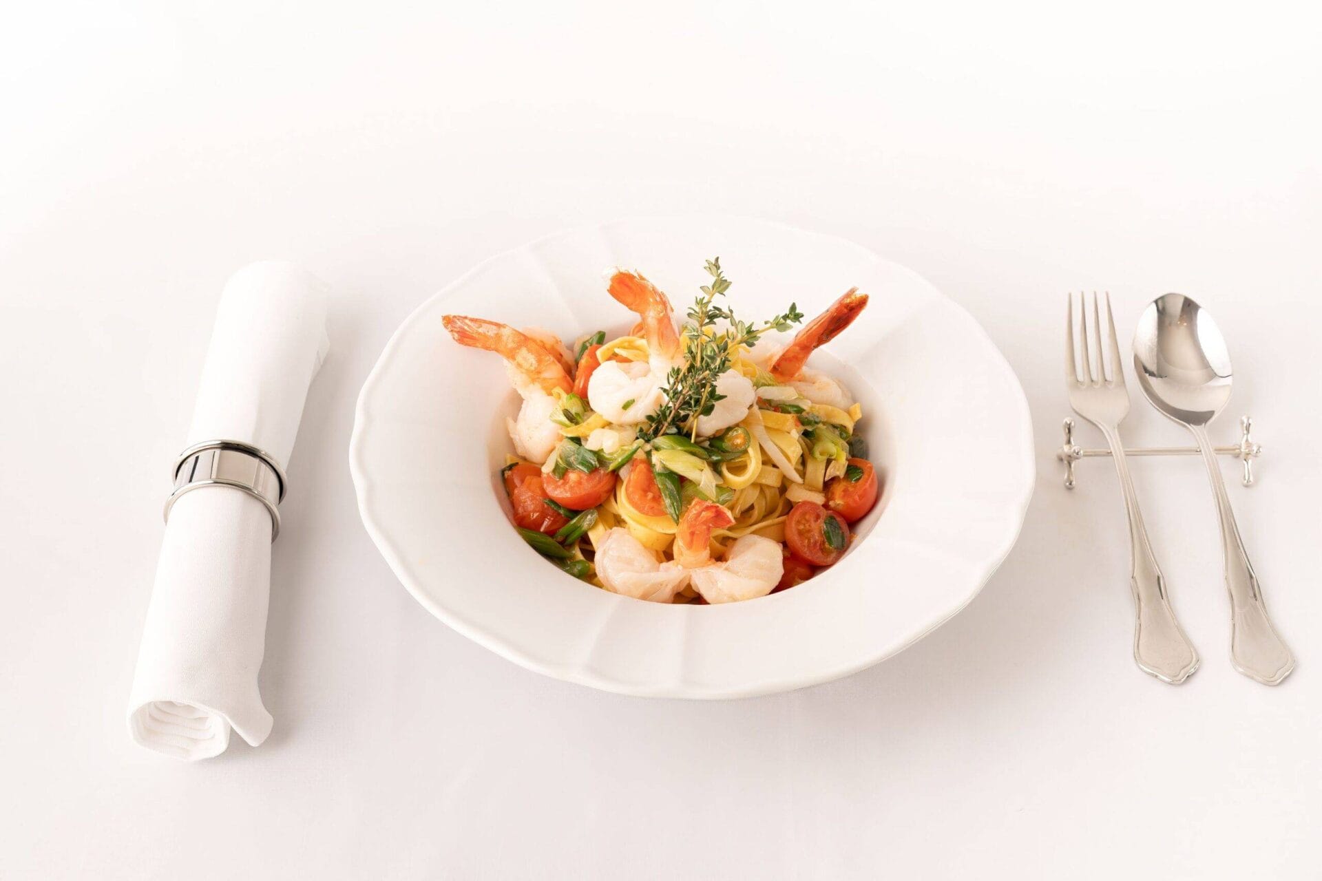 Hotel Porto Sofie Brasserie Chili-Crevetten Pasta - 0144